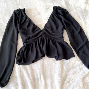 V cut blouse